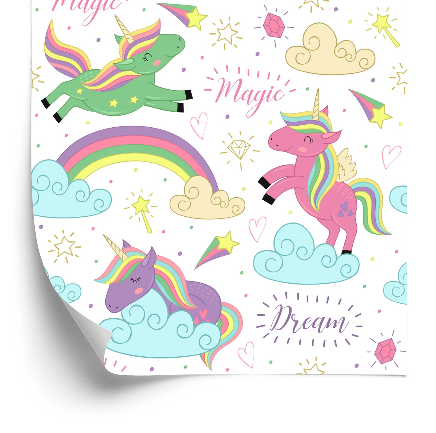 Wallpaper For Kids - Magic Unicorns
