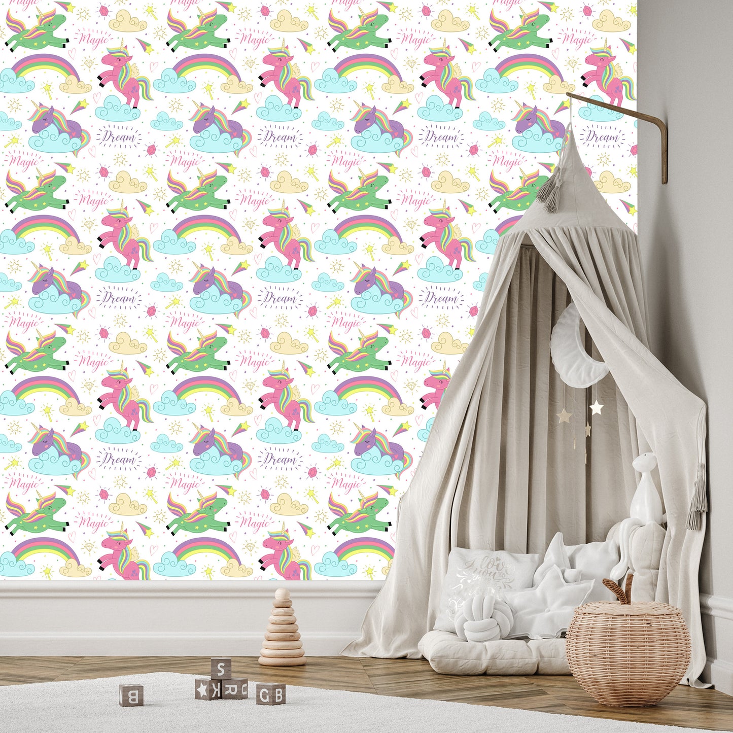 Wallpaper For Kids - Magic Unicorns