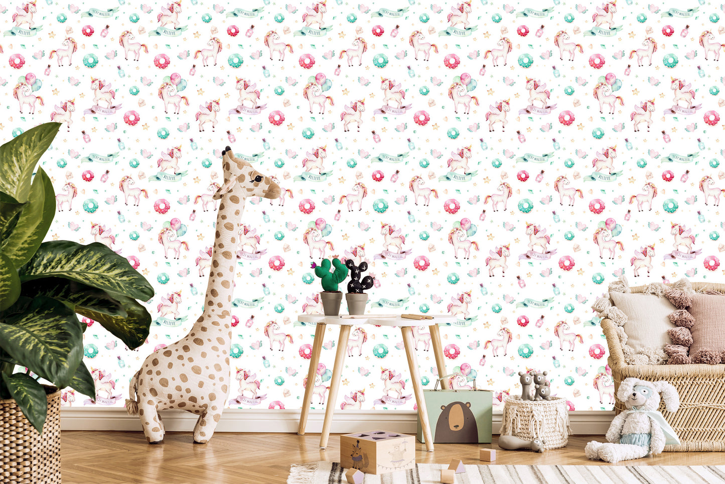 Wallpaper For Children - Beautiful Unicorns