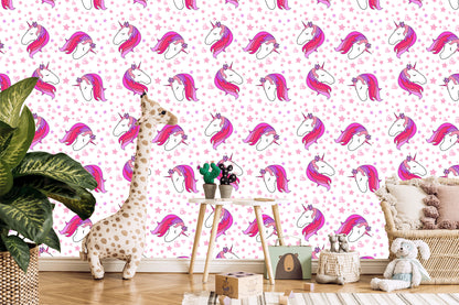 Wallpaper For Children - Sleeping Unicorns