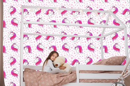 Wallpaper For Children - Sleeping Unicorns