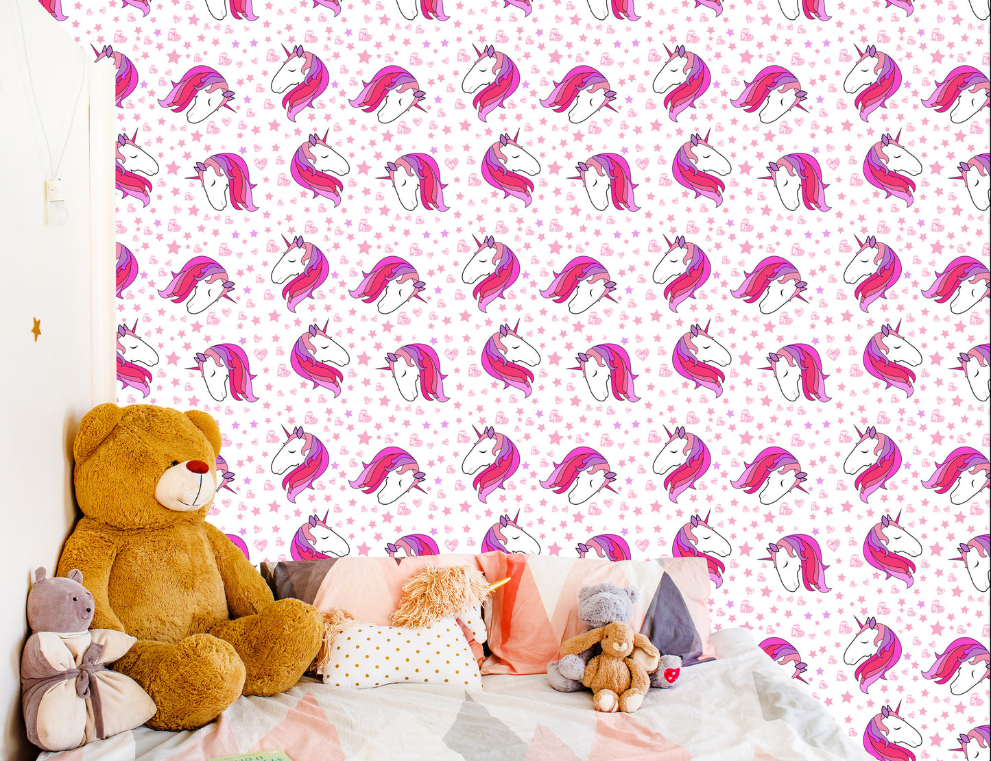 Wallpaper For Children - Sleeping Unicorns