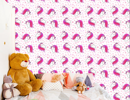 Wallpaper For Children - Sleeping Unicorns