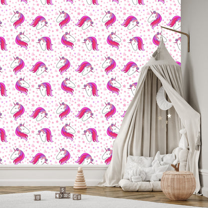 Wallpaper For Children - Sleeping Unicorns