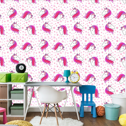 Wallpaper For Children - Sleeping Unicorns