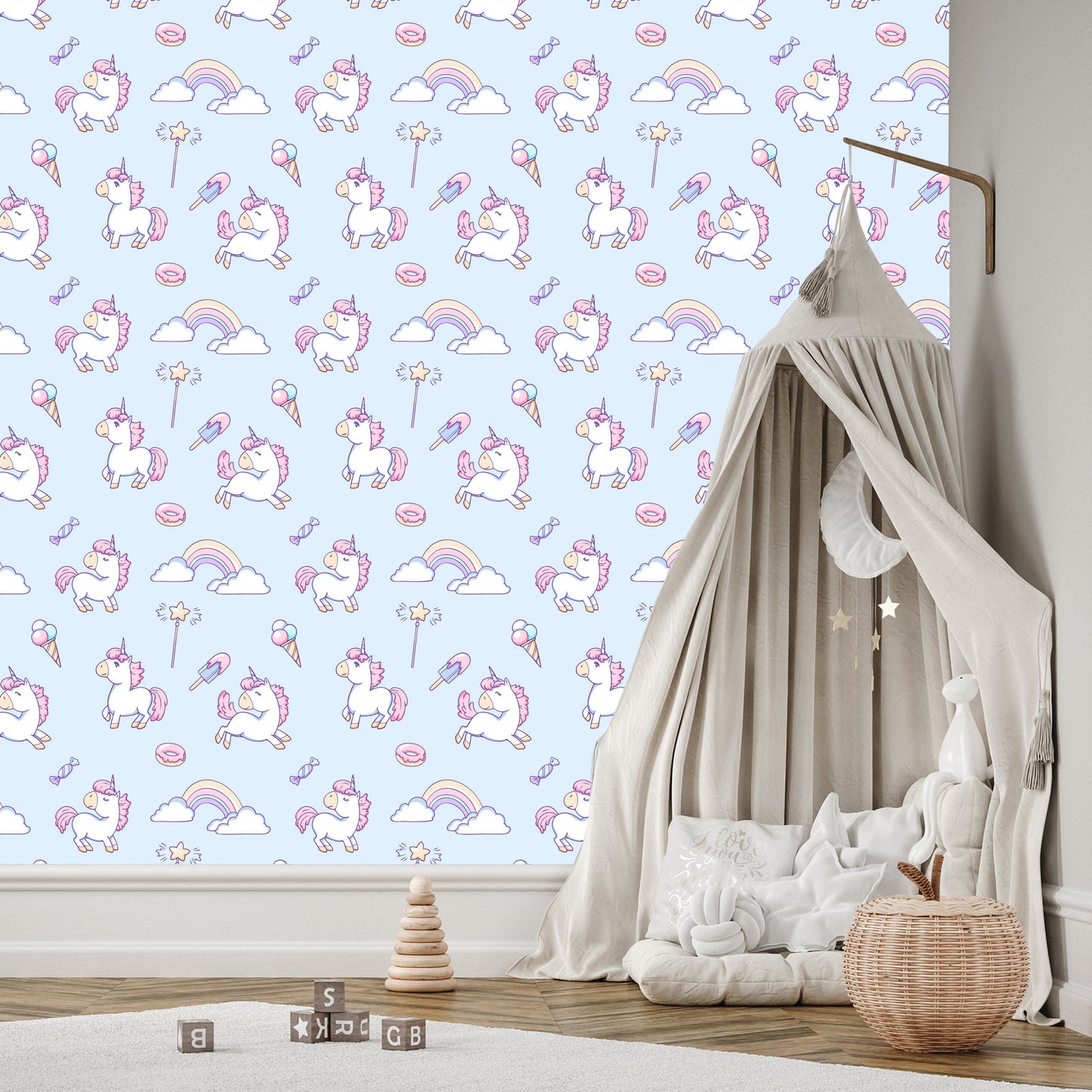 Wallpaper For Kids - Magic Unicorns