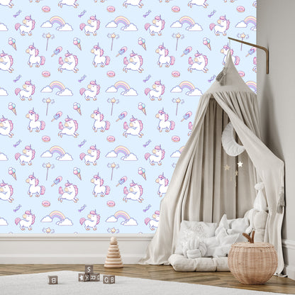 Wallpaper For Kids - Magic Unicorns
