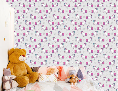 Wallpaper For Children - Flying Unicorns
