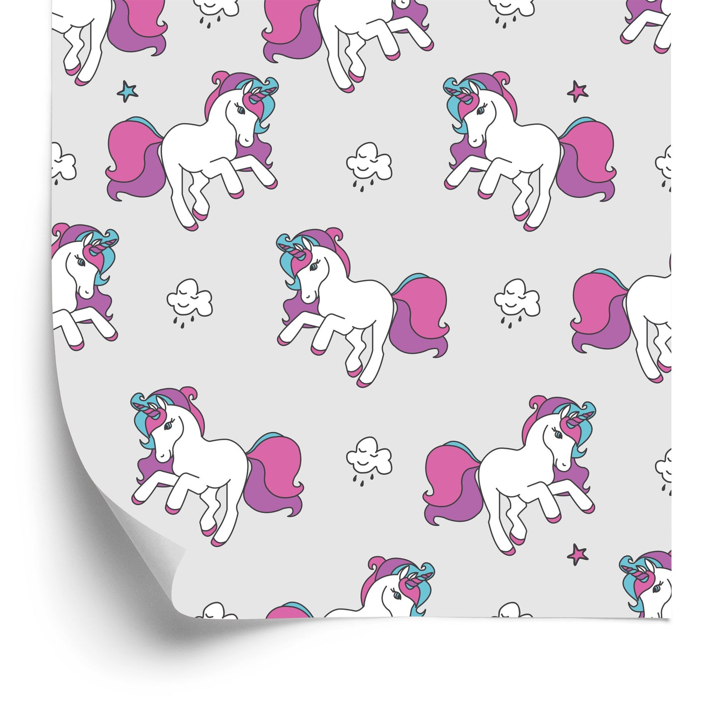 Wallpaper For Children - Flying Unicorns