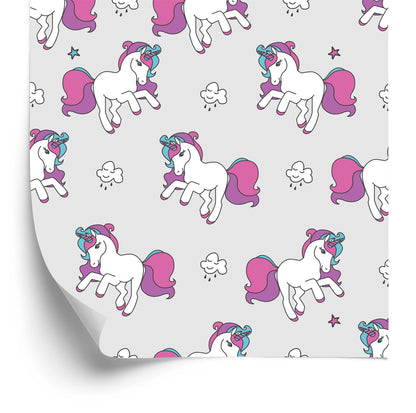 Wallpaper For Children - Flying Unicorns