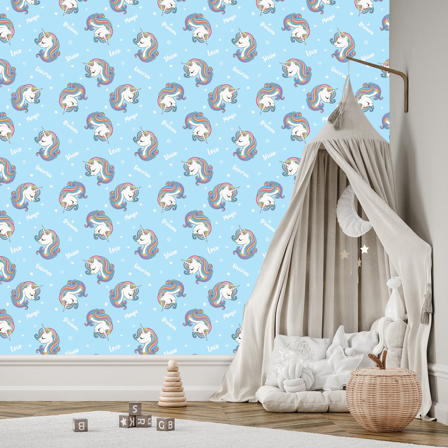 Wallpaper For Kids - Magic Unicorns