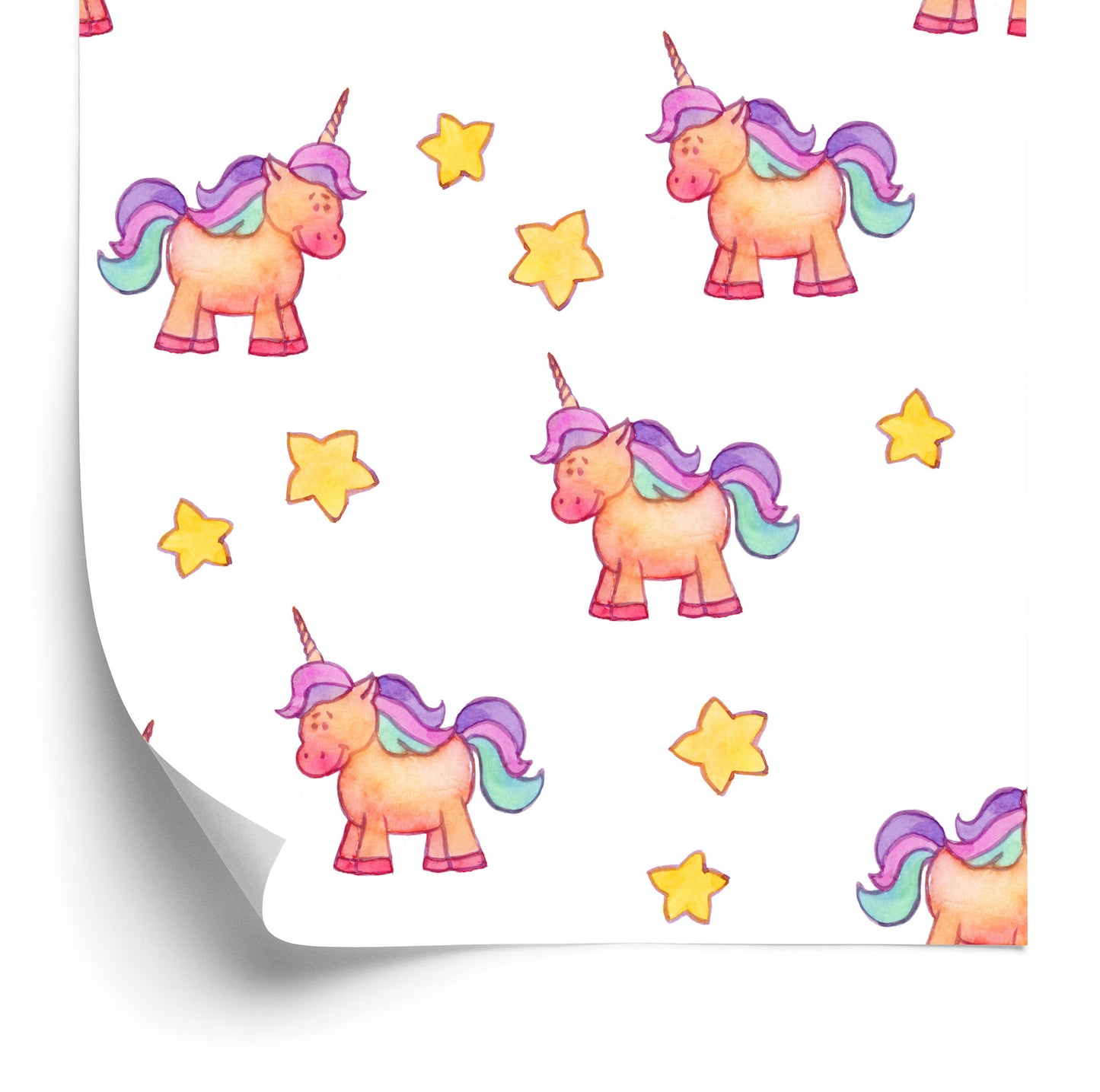 Wallpaper Unicorns And Stars