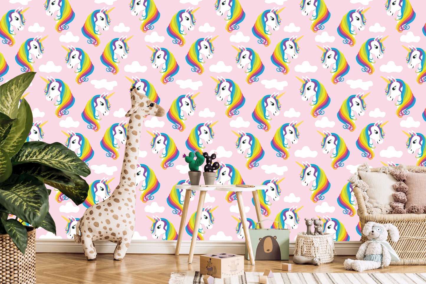 Wallpaper Rainbow Unicorns