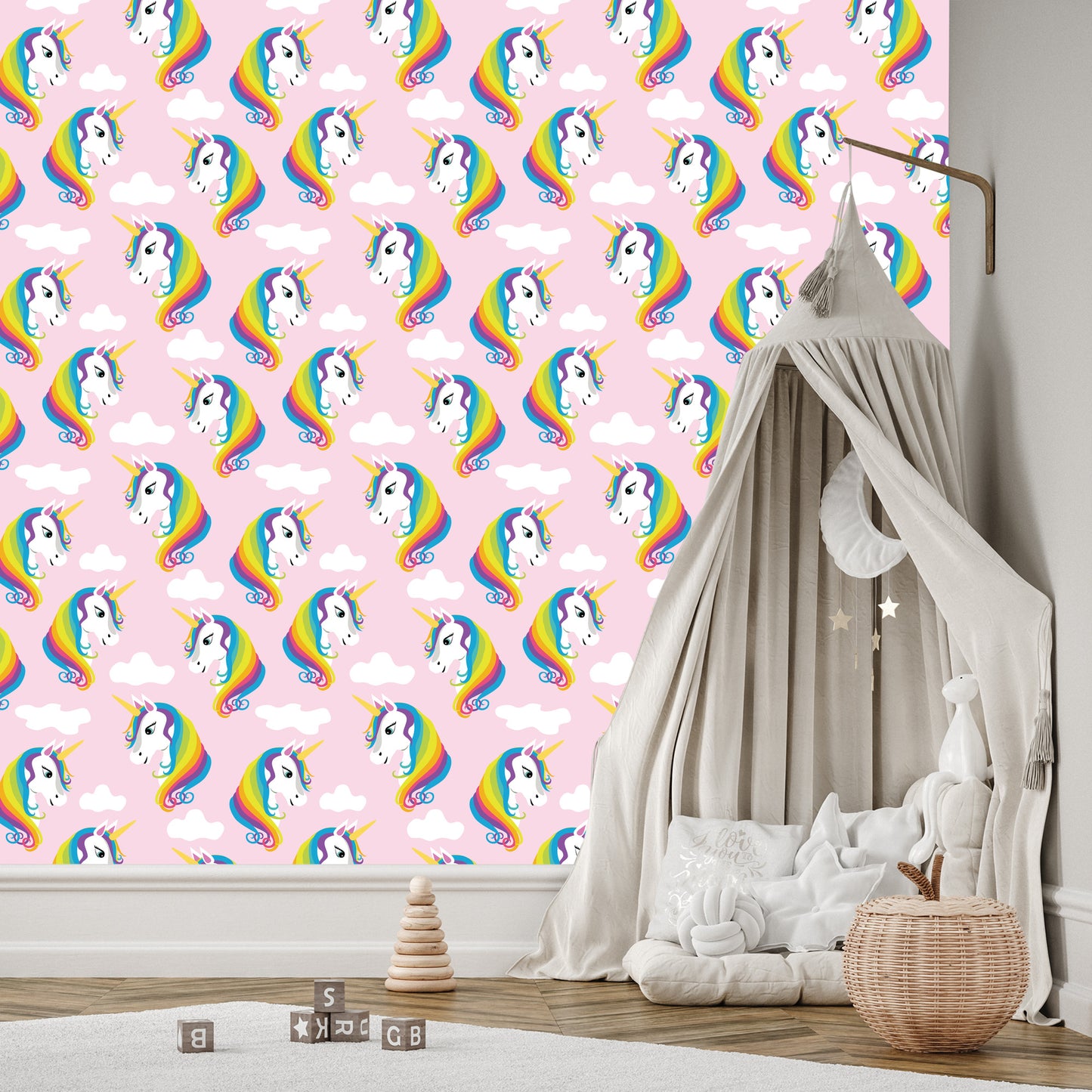 Wallpaper Rainbow Unicorns