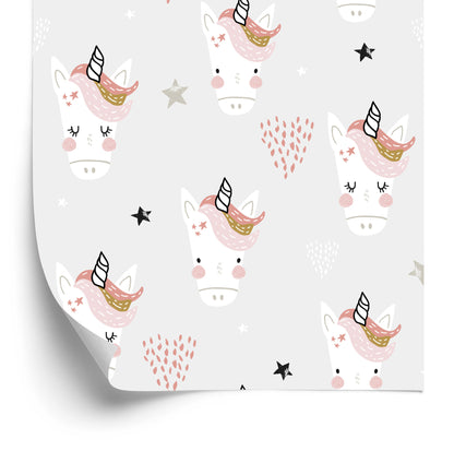 Wallpaper Scandinavian Style Unicorns