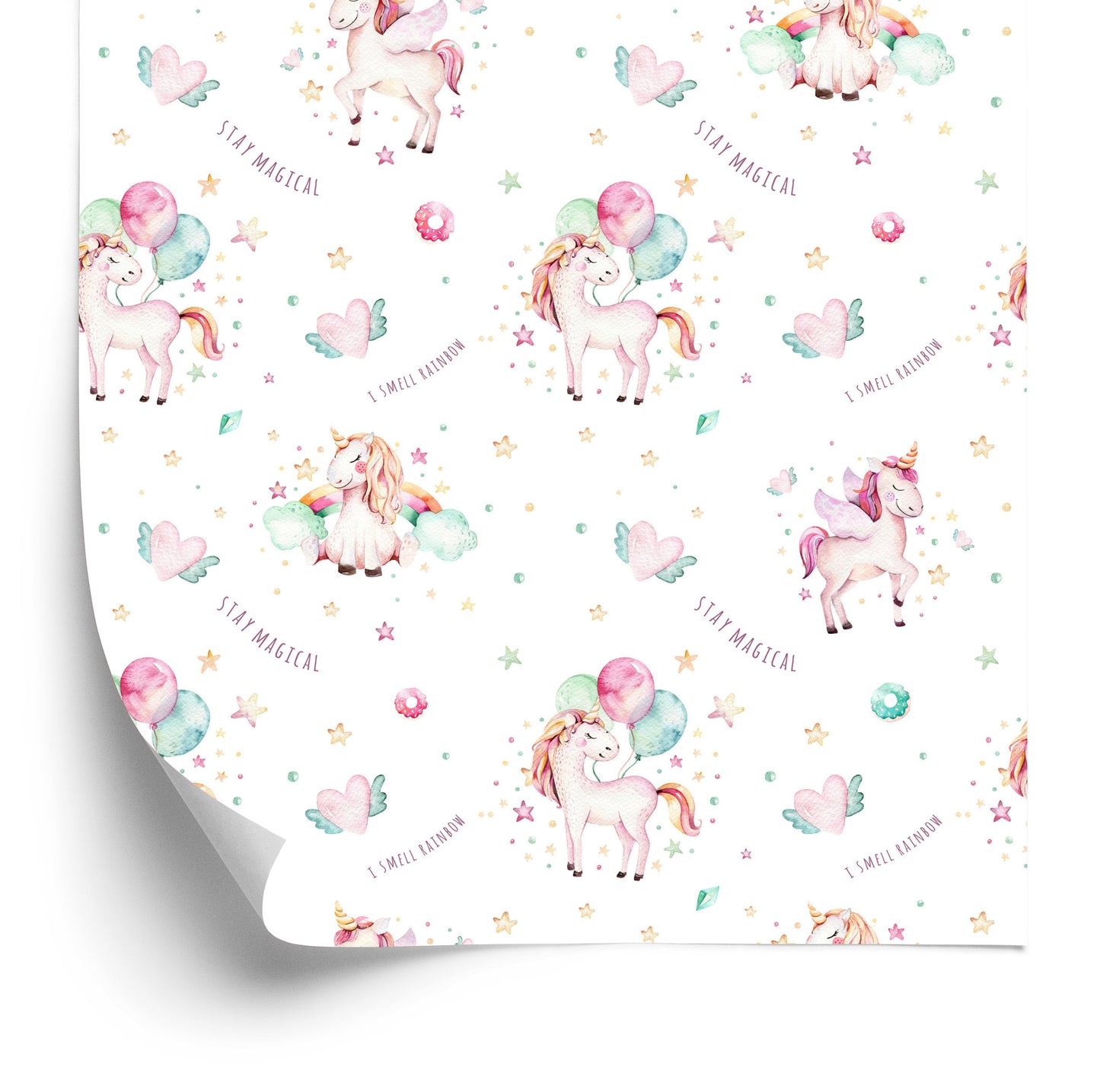 Wallpaper Unicorns Among The Stars And Clouds