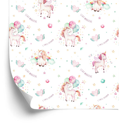 Wallpaper Unicorns Among The Stars And Clouds