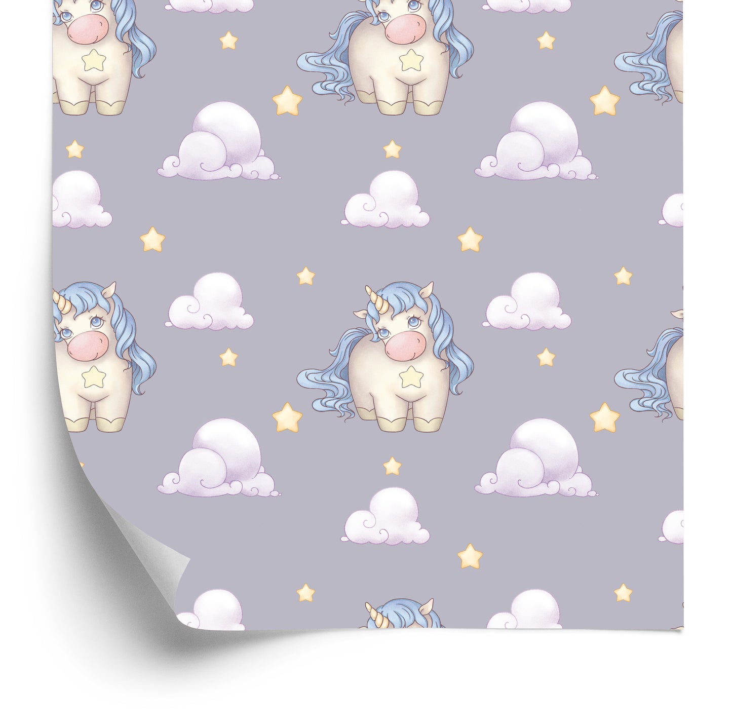 Wallpaper For Girls Pastel Unicorns Clouds
