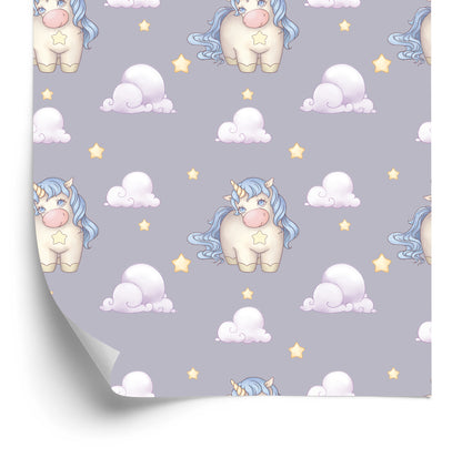 Wallpaper For Girls Pastel Unicorns Clouds
