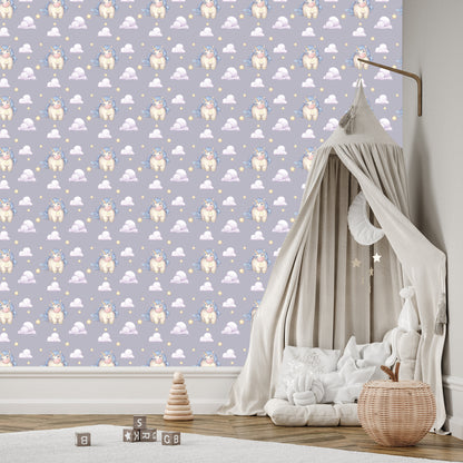 Wallpaper For Girls Pastel Unicorns Clouds