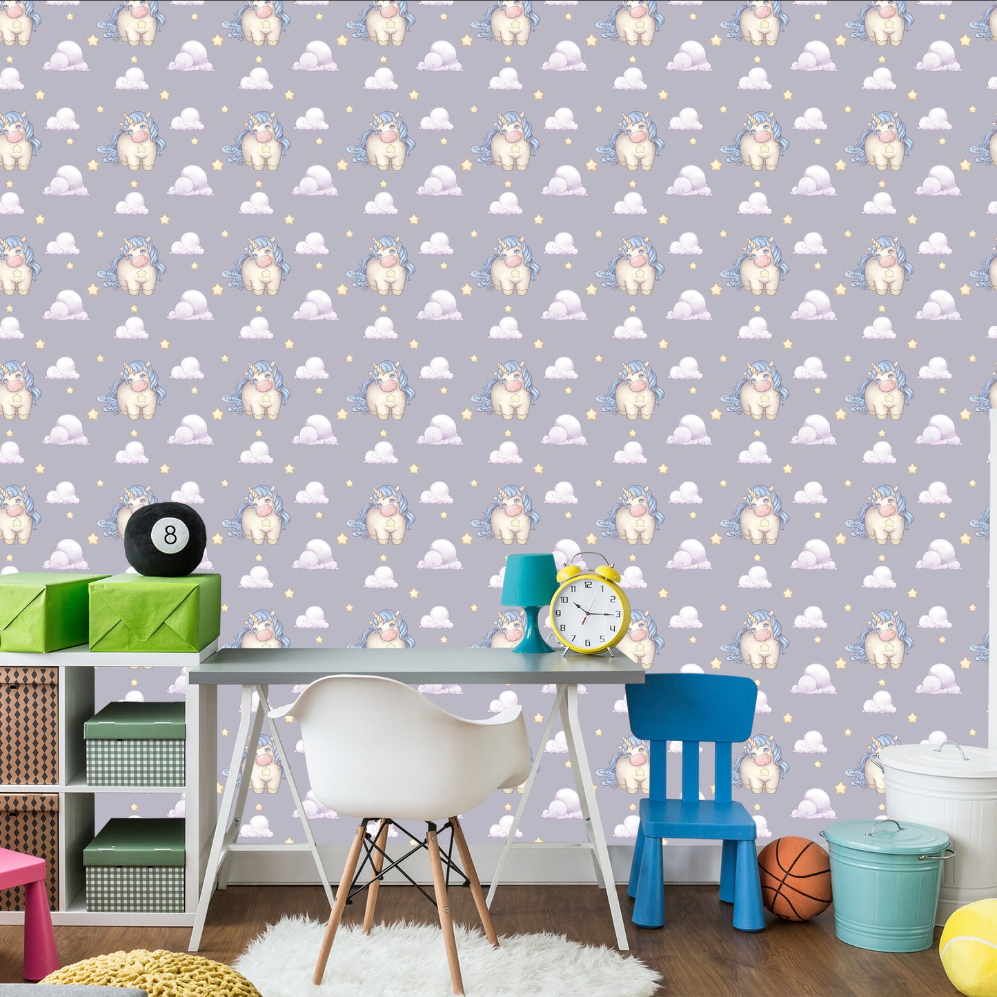 Wallpaper For Girls Pastel Unicorns Clouds