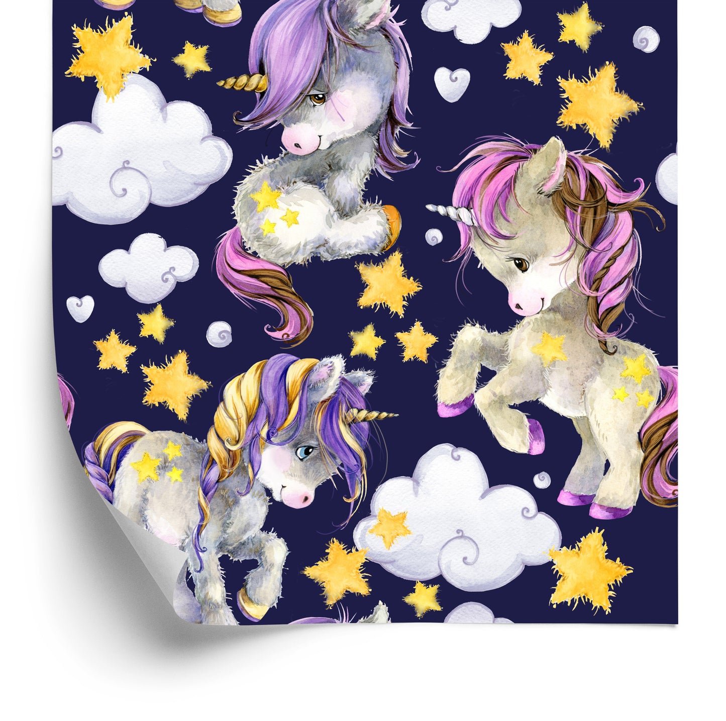 Wallpaper In Unicorns Clouds For Girls
