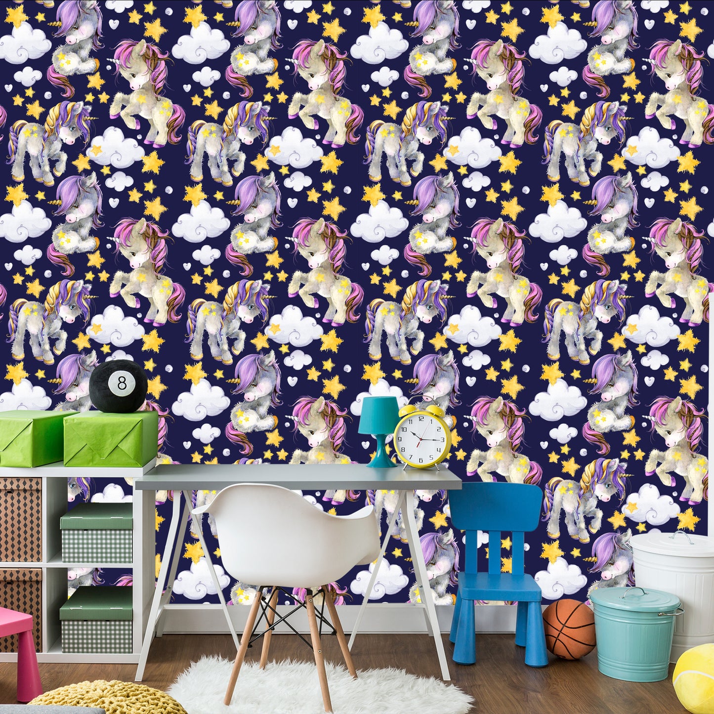 Wallpaper In Unicorns Clouds For Girls