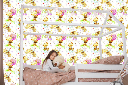 Wallpaper For Girls, Teddy Bears, Flowers, Plants, Leaves