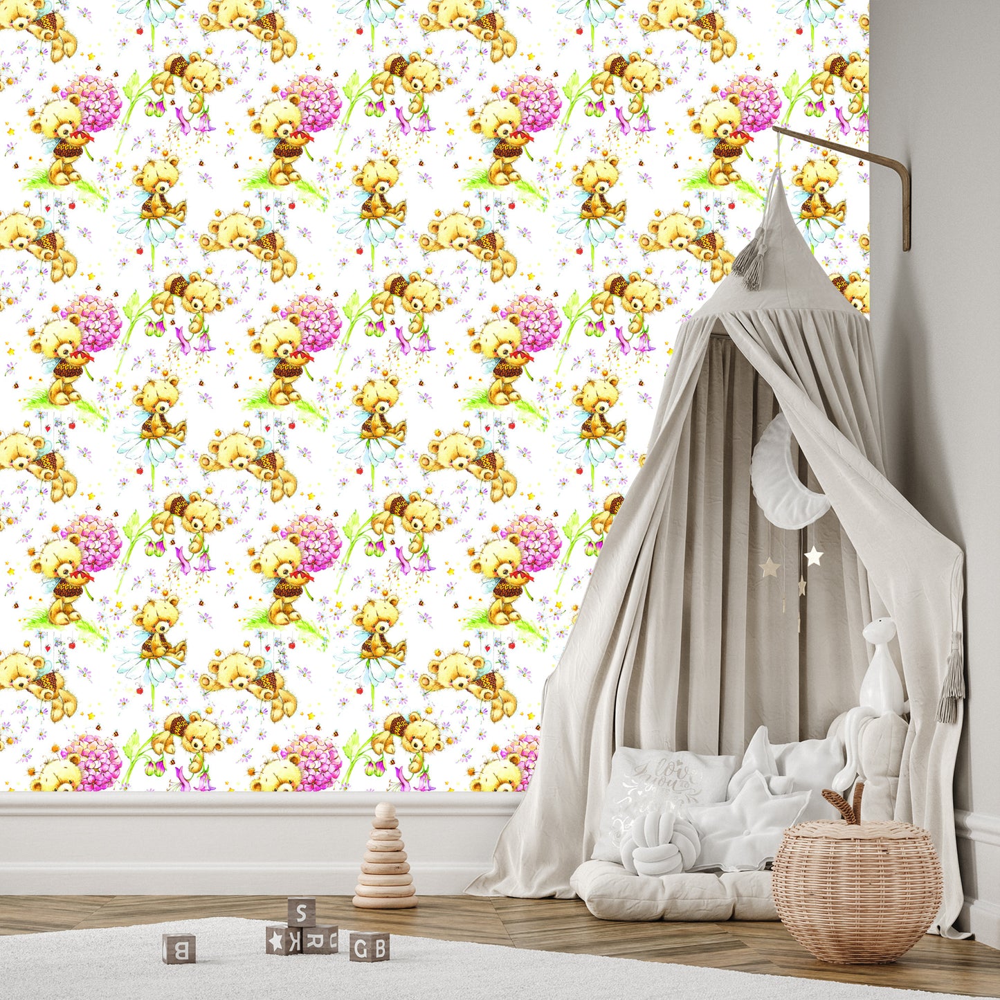Wallpaper For Girls, Teddy Bears, Flowers, Plants, Leaves