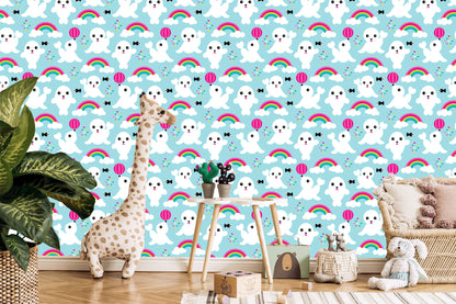 Wallpaper Fish Seals, Rainbow Sky