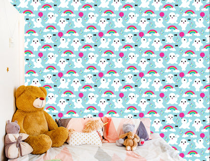 Wallpaper Fish Seals, Rainbow Sky