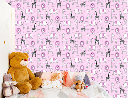 Wallpaper Lions, Giraffes