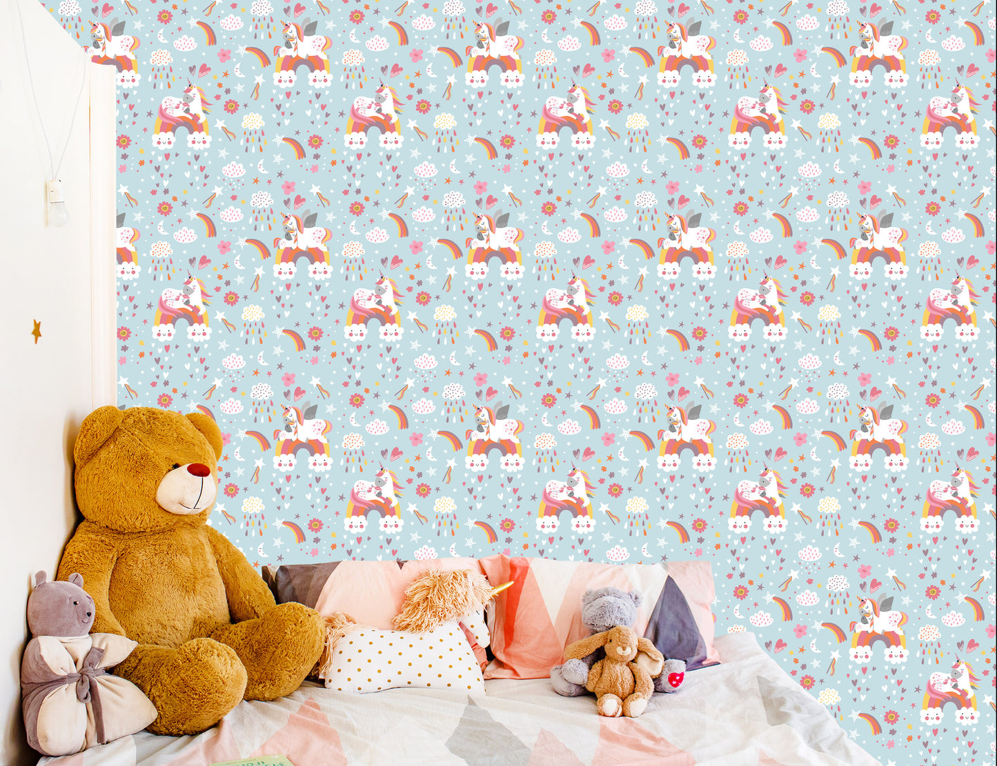 Wallpaper Heart Clouds For Girls Unicorns