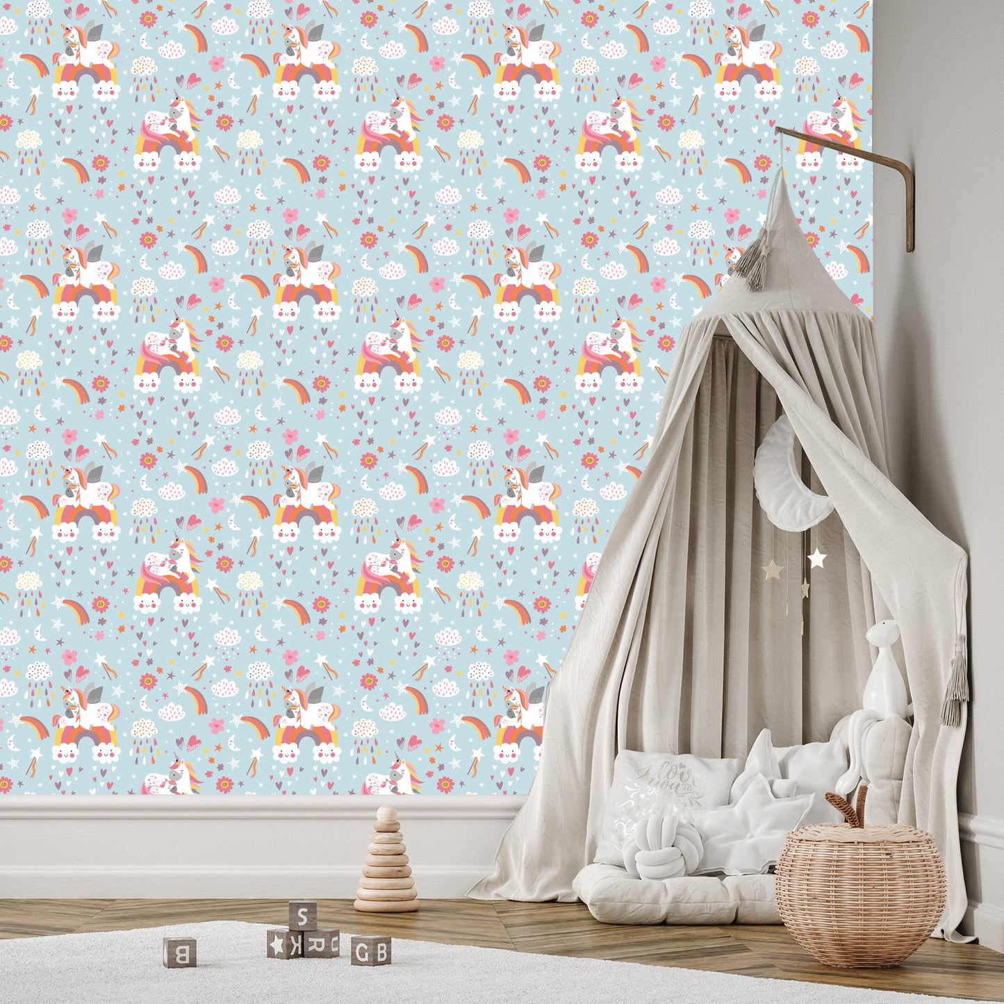 Wallpaper Heart Clouds For Girls Unicorns