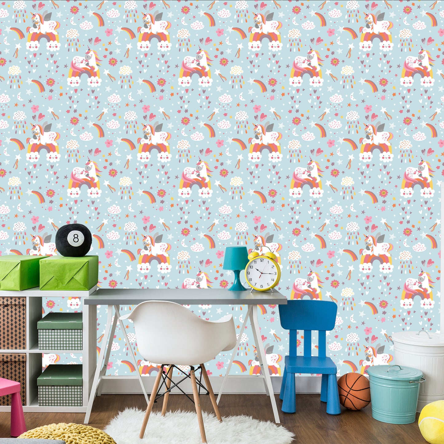 Wallpaper Heart Clouds For Girls Unicorns