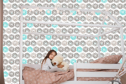 Wallpaper For Children Colorful Lions Animals