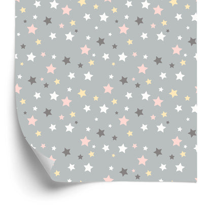 Wallpaper For Children - Multicolored Stars