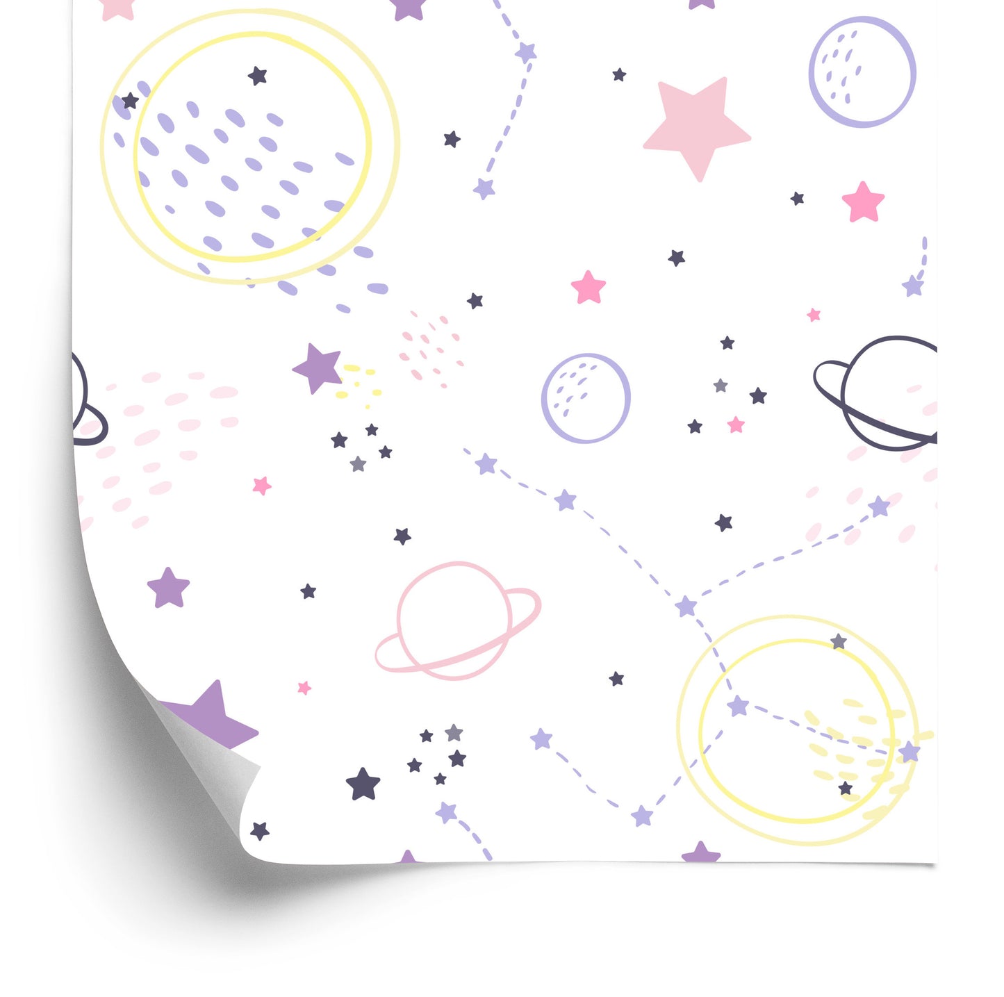 Wallpaper For Children - Stars And Planets