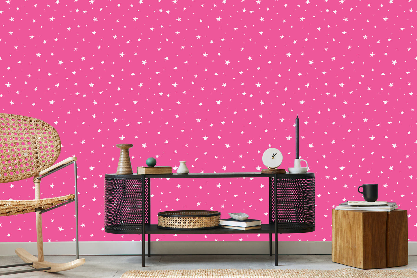 Wallpaper For Children - Stars And Circles
