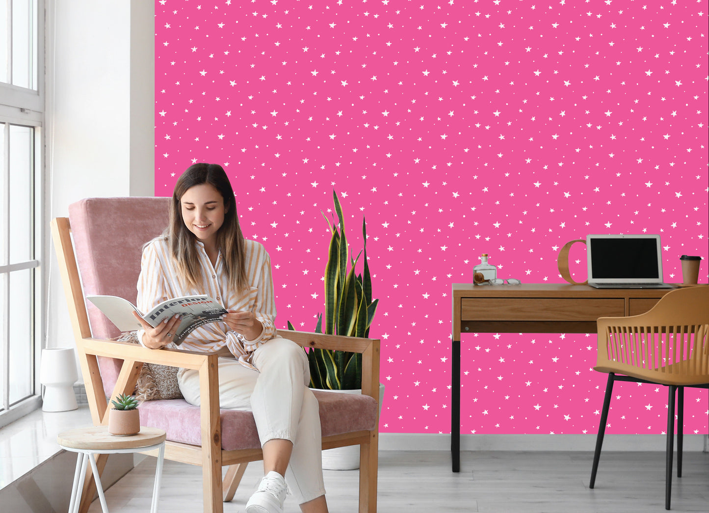 Wallpaper For Children - Stars And Circles