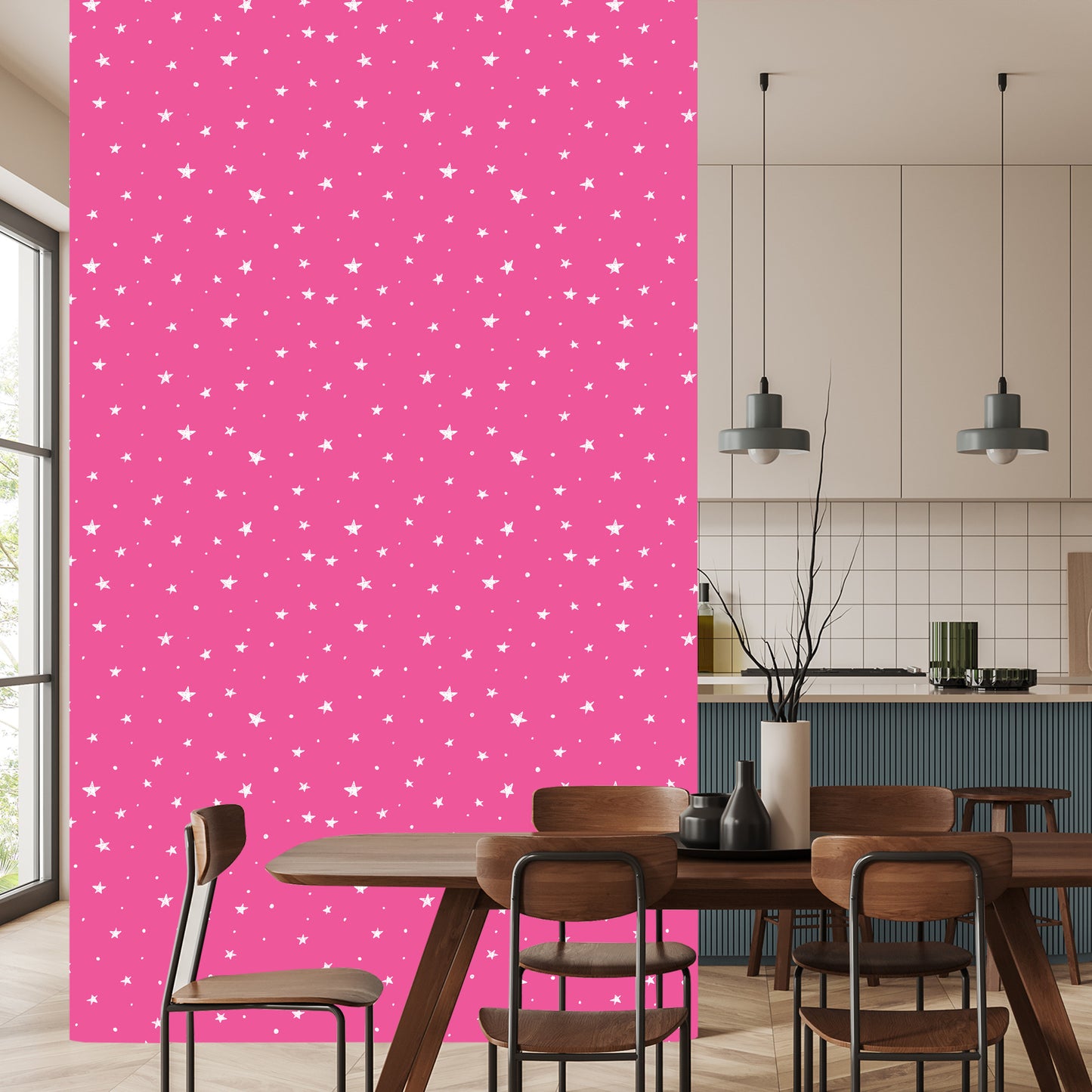 Wallpaper For Children - Stars And Circles