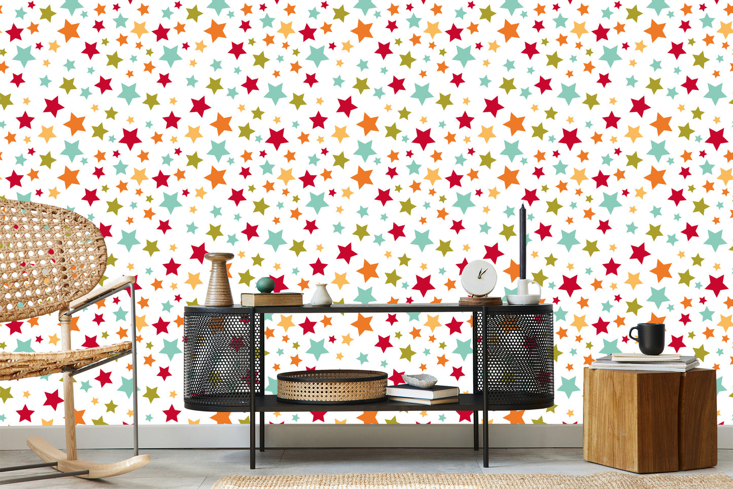 Wallpaper For Children - Colorful Stars