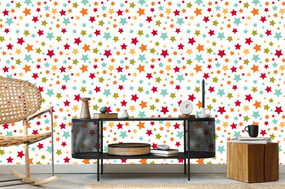 Wallpaper For Children - Colorful Stars