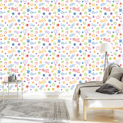 Wallpaper For Children - Falling Stars