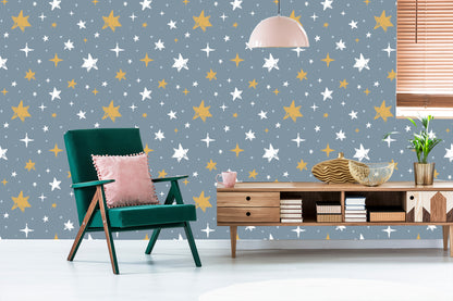 Wallpaper Stars With Dots In The Background