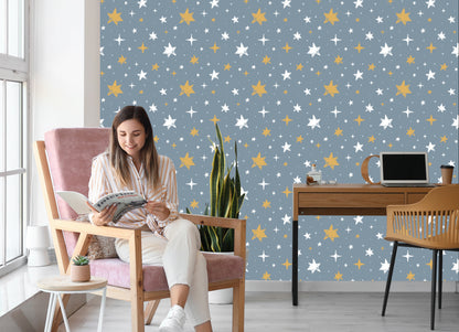 Wallpaper Stars With Dots In The Background