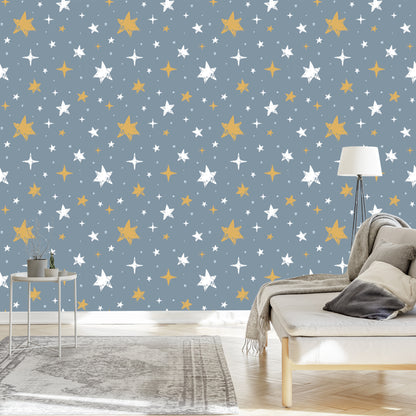 Wallpaper Stars With Dots In The Background