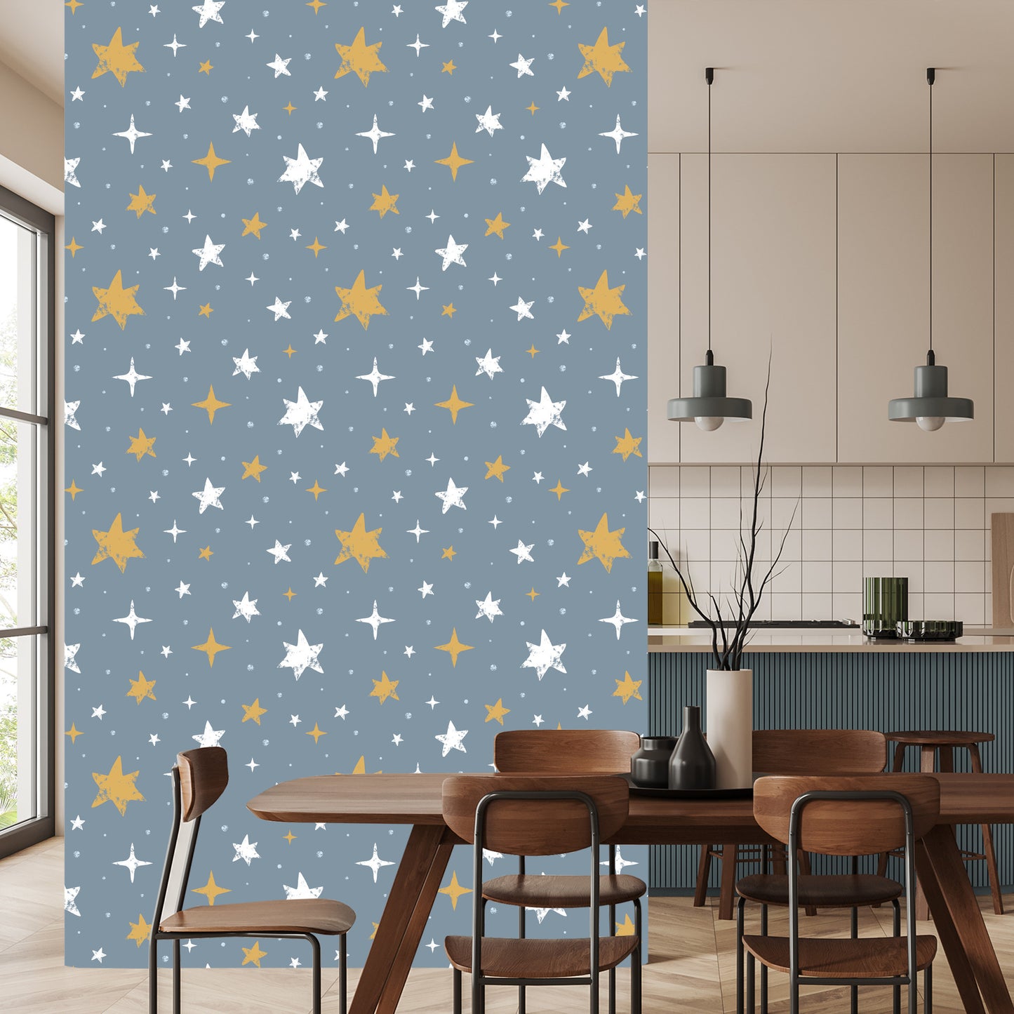 Wallpaper Stars With Dots In The Background