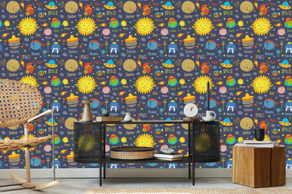 Wallpaper Planets, Sun And Ufo
