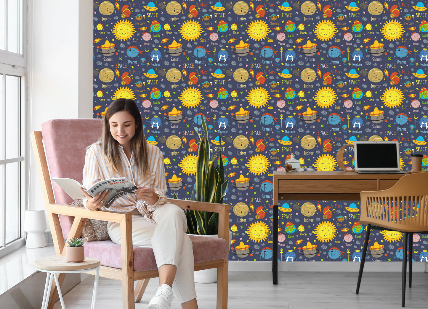 Wallpaper Planets, Sun And Ufo